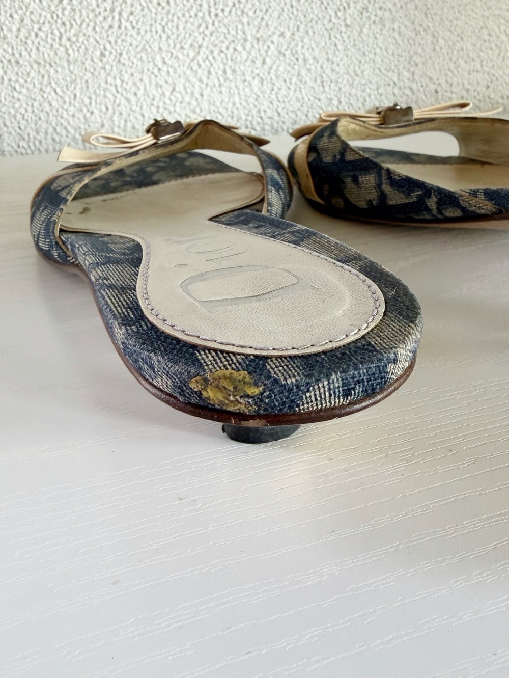 Vintage Christian Dior Oblique Lock & Key Mule Kitten Heels EU 39 - Picture 12 of 16